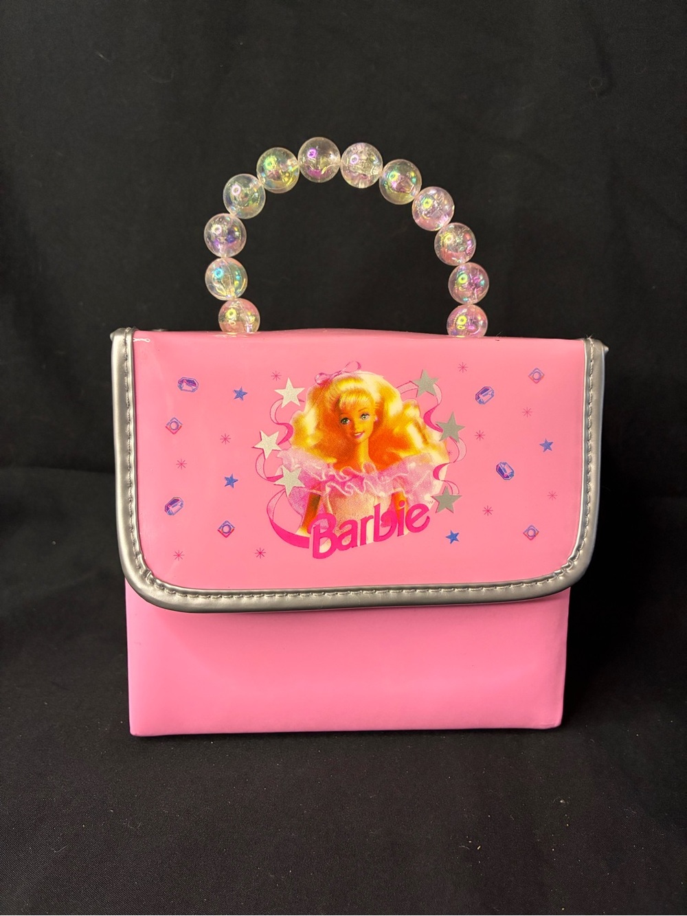 Vintage Y2K Barbie Pink Beaded Handle Handbag Purse | Kids | Retro 2000s